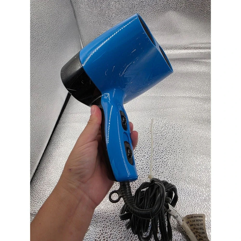 Crazy Dog Twin Turbo Professional Pet Grooming Hair Dryer Blue Dual Motor O2